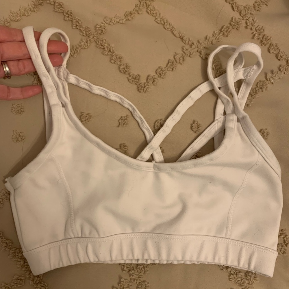 Every day yoga white sports bra